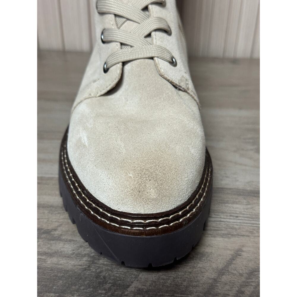 Nordstrom Nomoonie-Lea Tan Suede Lace-Up Ankle Boots Women’s Size 9M - Picture 6 of 9